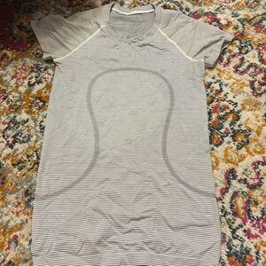 black and white striped lululemon swiftly tech